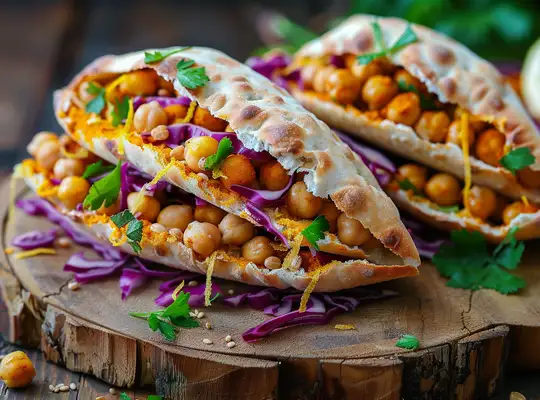 Stashcook | Spicy Chickpea Pita Pockets