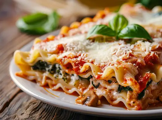 Stashcook | Cheesy Spinach and Mushroom Lasagna Rolls
