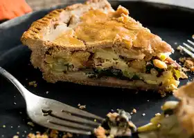 Apple and Swiss Chard Pie recipe