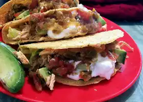 Melted Cheese & Chicken Tacos recipe