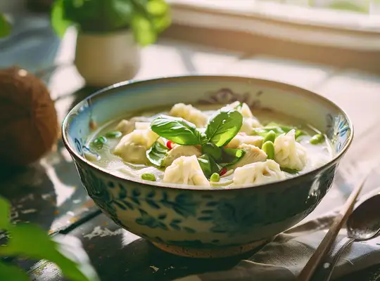 Stashcook | Chicken Dumpling Coconut Soup