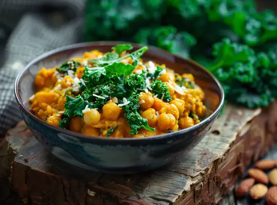Stashcook | Chickpea Almond Butter Curry with Kale