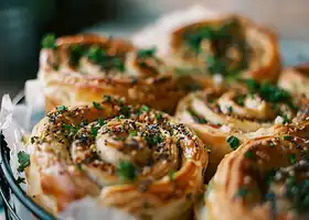 Herbed Puff Pastry Pinwheels recipe