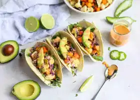 Vegan Cauliflower Sweet Potato Tacos recipe