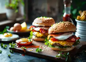 Hearty Breakfast Burger recipe