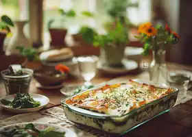 Baked Spinach and Ricotta Lasagna recipe