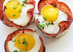 Salami and Egg Cups recipe