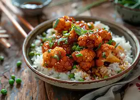 Crispy Honey Garlic Cauliflower recipe