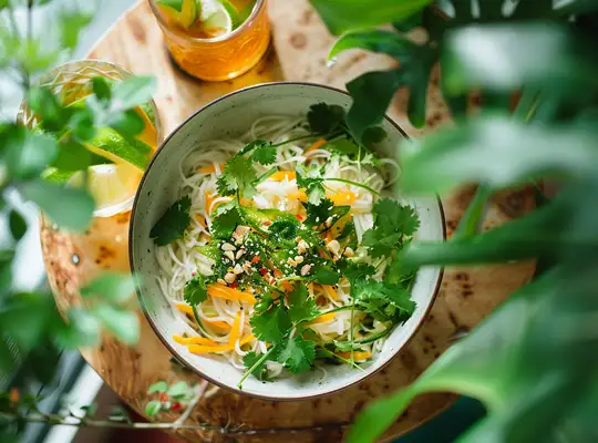 Stashcook | Cold Sesame Coconut Noodle Salad