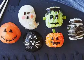 Spooky sushi balls recipe