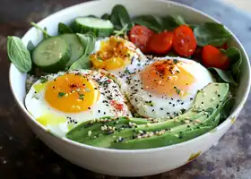 Fried Egg and Avocado Breakfast Bowl recipe