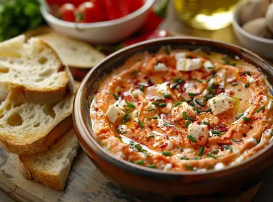 Stashcook | Creamy Feta and Roasted Red Pepper Dip