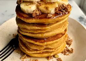 Healthy Gluten-free Pumpkin Pancakes recipe