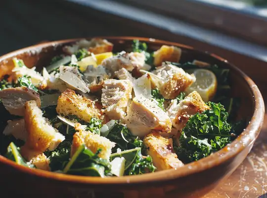 Stashcook | Chicken Kale Caesar Salad