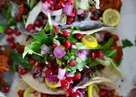 Achiote Beef Tacos with Pomegranate Salsa Recipe recipe