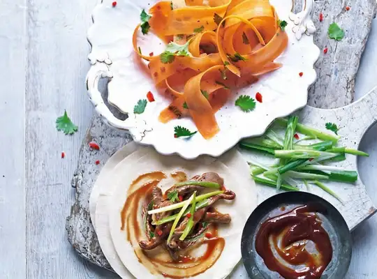 Stashcook | Duck pancakes with pickled carrot salad