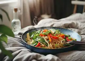 Garlic Ginger Noodle Stir-Fry with Vegetables recipe