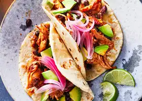 Pressure Cooker Chipotle-Honey Chicken Tacos recipe