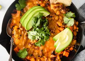 Turkey Sweet Potato Enchilada Skillet recipe