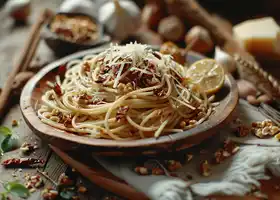 Sun-Dried Tomato and Walnut Spaghetti recipe