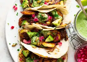 Vegan tacos with fried plantain recipe