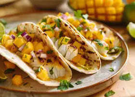 Baked Cod Tacos with Mango Salsa recipe