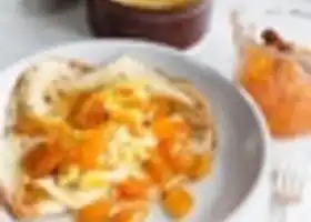 Kumquat and baked ricotta pancakes recipe