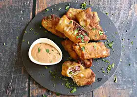 Reuben Egg Rolls recipe