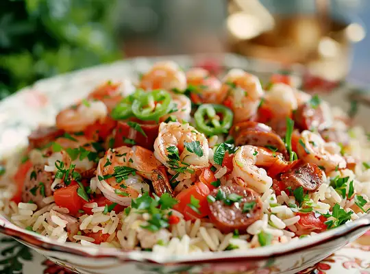 Stashcook | Shrimp and Spicy Sausage Rice