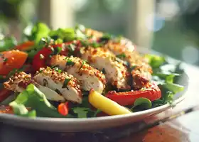 Crunchy Panko Oven-Baked Chicken Salad recipe