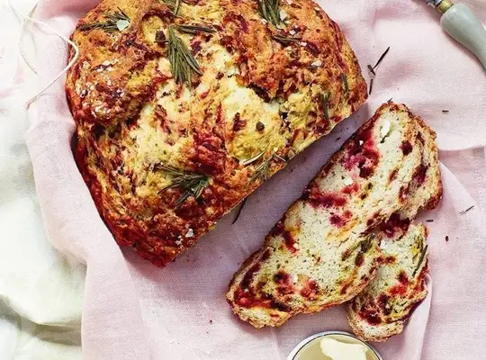 Stashcook | Beetroot and feta soda bread