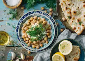 Lemony Chickpeas with Herbed Yogurt recipe