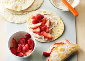 Fresh Strawberry Breakfast Tacos recipe