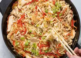 Chicken and Vegetable Lo Mein recipe