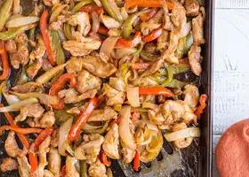 Sheet Pan Chicken Fajitas recipe