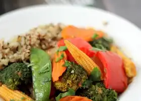 Quick Veggie & Quinoa Thai Coconut Curry recipe