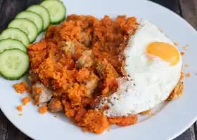 Low FODMAP carrot rice nasi goreng recipe