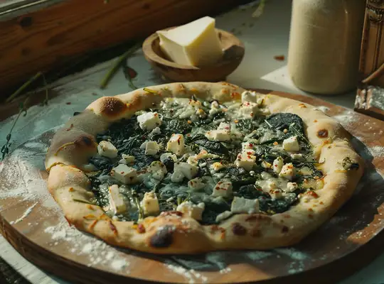 Stashcook | Spicy Spinach and Cheese Flatbread