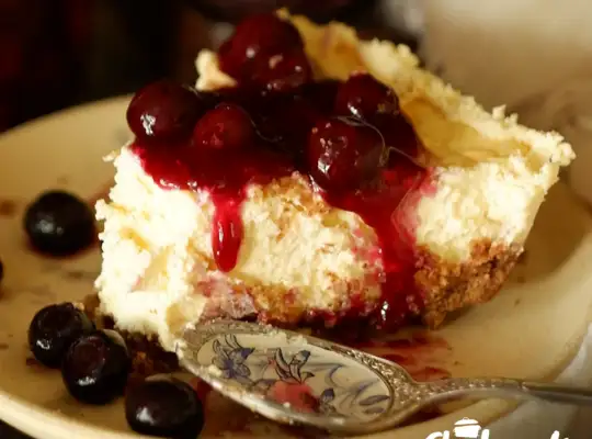 Stashcook | Cherry and White Chocolate Cheesecake