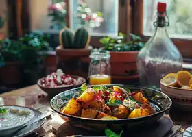 Spiced Roast Potato Chaat recipe