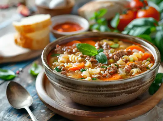 Stashcook | Beef and Pasta Vegetable Soup