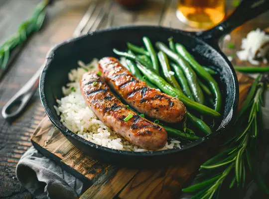 Stashcook | Sausage and Green Bean Skillet