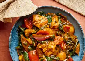 Nadiya Hussain’s Saag Aloo Chicken Jalfrezi recipe