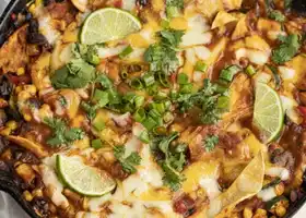 One-Skillet Vegetarian Enchilada Casserole recipe