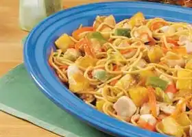 Pineapple Chicken Lo Mein recipe