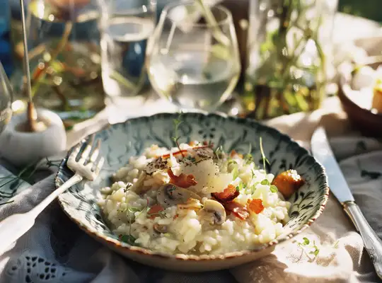 Stashcook | Mushroom & Turkey Bacon Risotto