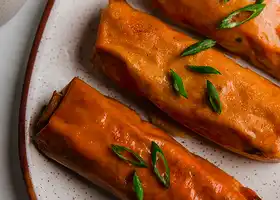 Paleo Buffalo Chicken Egg Rolls recipe