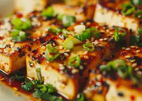 Chili Garlic Tofu with Scallions recipe