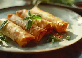 Crispy Chicken Spring Rolls recipe