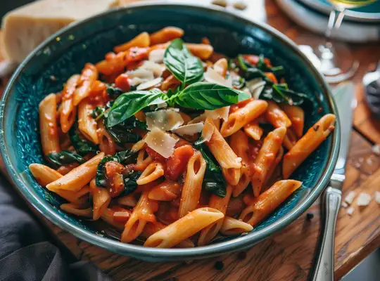 Stashcook | Creamy Tomato and Spinach Penne